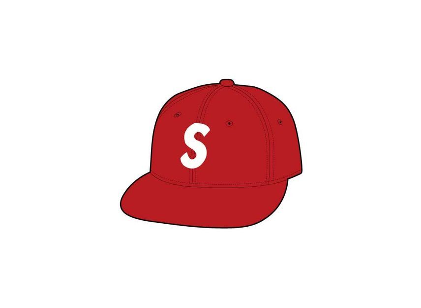 Supreme Screw Ball S Logo New Era Red