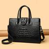 Tote Bag Women's Crocodile Pattern Large Capacity Shoulder Crossbody Bag Large Handbag