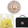 Women Rhinestone Metal DIY Clasp Turn Twist Lock For Handbag Shoulder Bag Purse