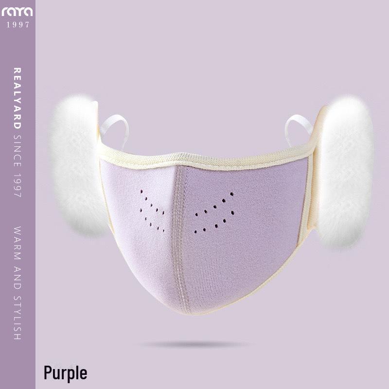 Детская зимняя защитная маска и наушники - ветрозащитные, толстые, плюшевые, для мальчиков и девочек