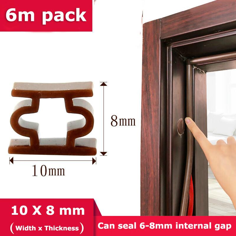 Силиконовый дверной уплотнитель Уплотнительная прокладка для двери Прочный Ультратолстый Универсальный дверной уплотнитель Подходит для окон, используемых в домашнем декоре