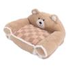 Brown Bear Pet Sofa Soft Warm Cat Couch Bed Multifunctional Dog Sofa Couch for Sleeping Relaxing