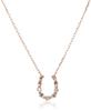 VENDOME AOYAMA K18PG Diamond Horseshoe Necklace GGAN001640DI [VA 0.06ct
