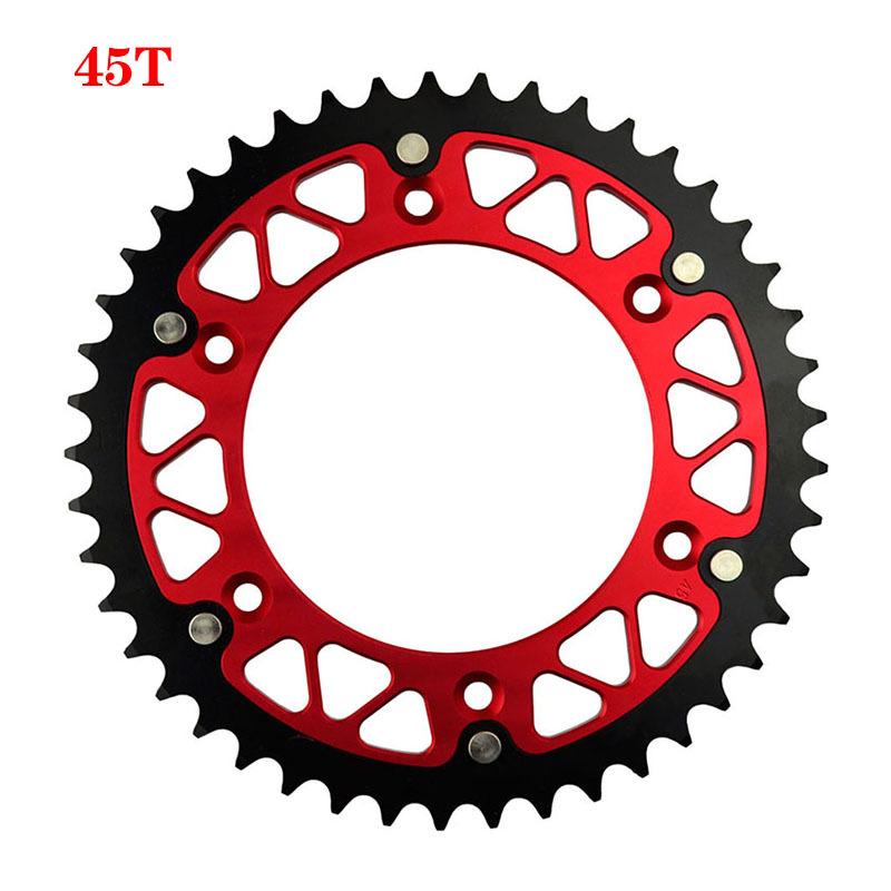 Motorcycle 45T - 52T Rear Sprocket For HONDA CRF450R CR500R XR400R XR250R XR650R CREF450X CRE250R CRE125R CRE F 250 R CRE450R