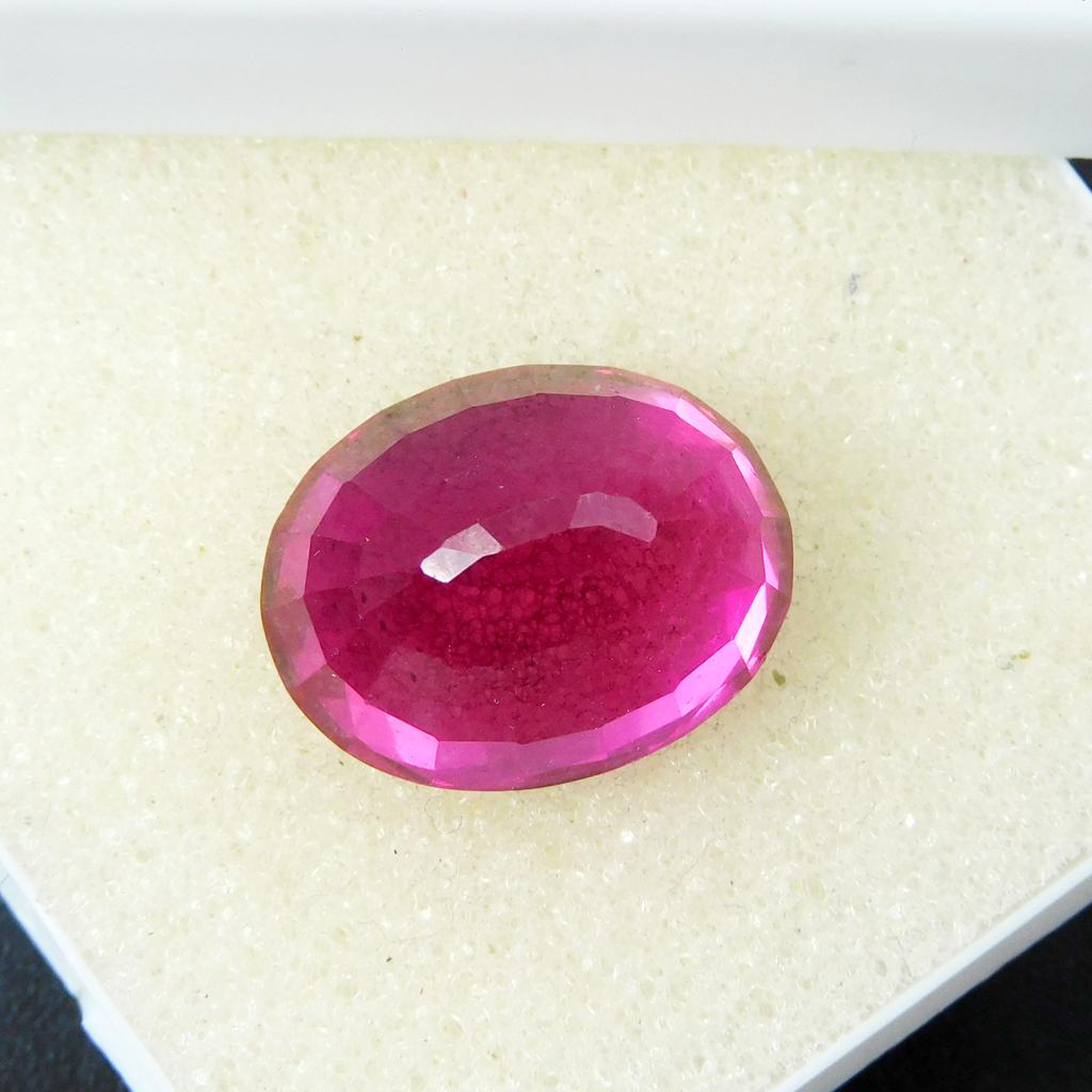 Natural Pink Sapphire Loose Gemstone Oval Cut 18.55 ct September Birthstone for Gem Collections