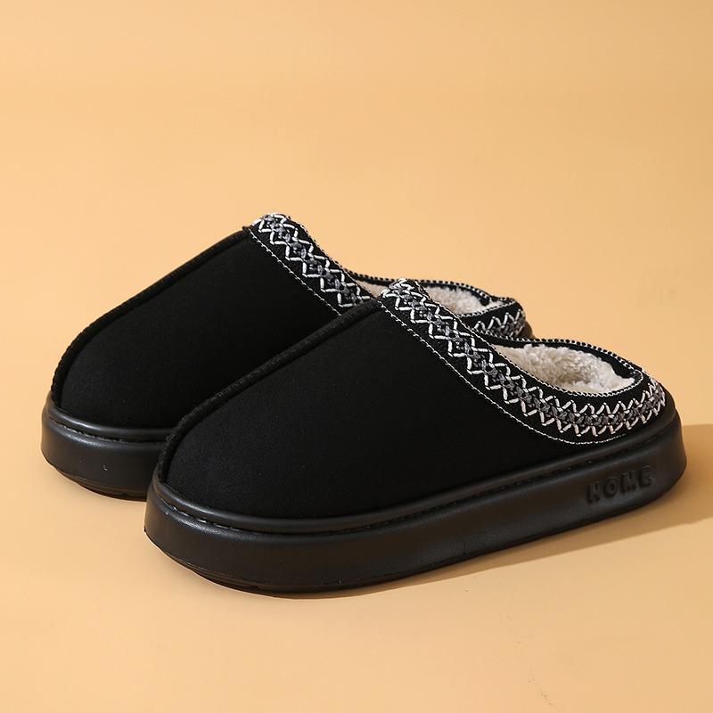 Тапочки хлопковые домашние хлопковые туфли зимние парные толстая подошва домашние однотонные теплые и флисовые нескользящие хлопковые тапочки