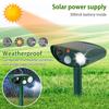Solar Animal Repellant Ultrasonic Cat Dog Repellant Solar Powered Waterproof Animal Deterrent with 3 Vertical Rod SafetyAA