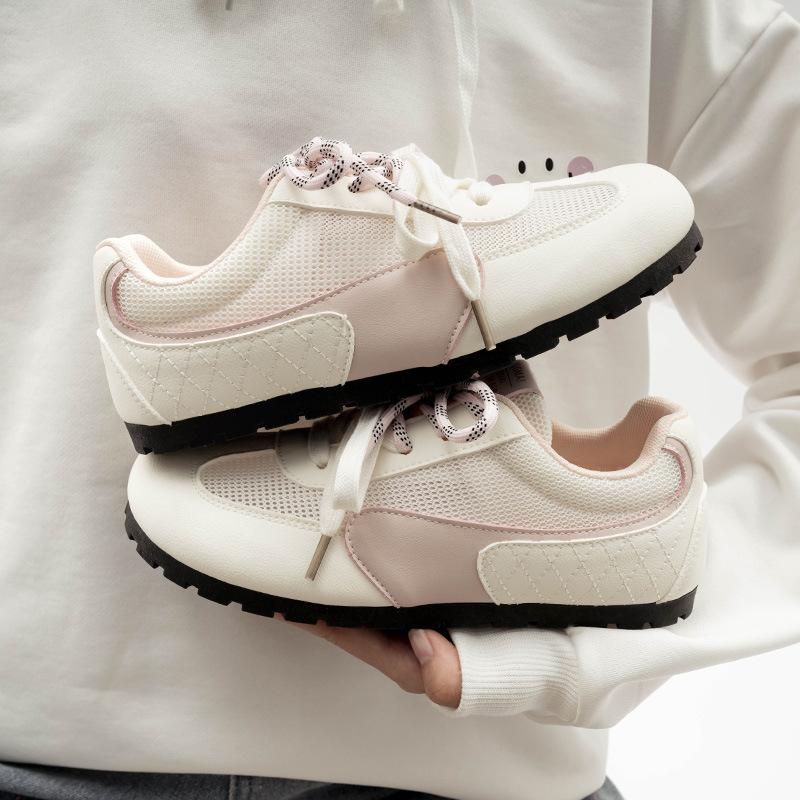 Belle student moral training shoes summer new lightweight soft-soled mesh breathable casual shoes B