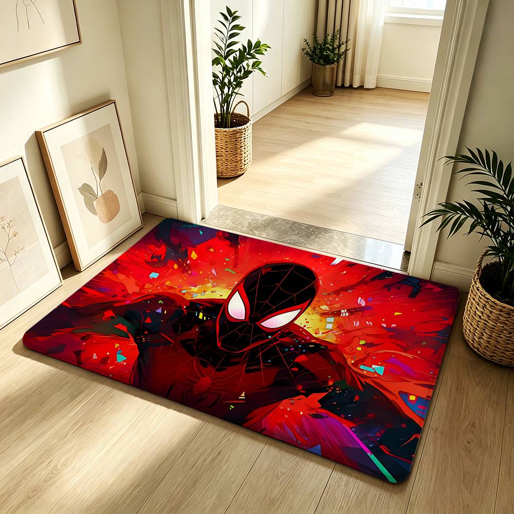 Cool S-Spider-Mans Carpet Bathroom Anti-slip Mat Door Mat Home Decoration Mat Entrance Door Mat Scratch-resistant Door Mat