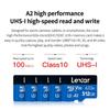 Lexar Карта памяти micro SD TF 128 ГБ 663X Класс 10 A1 До 100 МБ/с чтение 256 ГБ 32 ГБ 64 ГБ 512 ГБ SDXC SDHC V10 U1 V20 A2 Оригинальная флеш-карта Micro SD