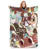Dandys World Print Blanket for Men and Women  Warm Cozy Fluffy Throw Blanket for Bed x Inches Multiple Sizes Available