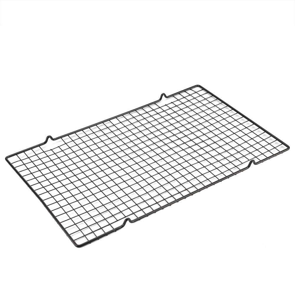 16x10 Inch Baking Cooling Rack Nonstick Surface BBQ Grill Mesh Wire Cooking Net Cooling Pastries