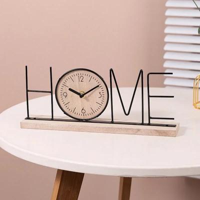 Настольные часы для домашнего праздника, украшение фона, многоцелевые принадлежности для домашнего праздника, новогоднее украшение для дома