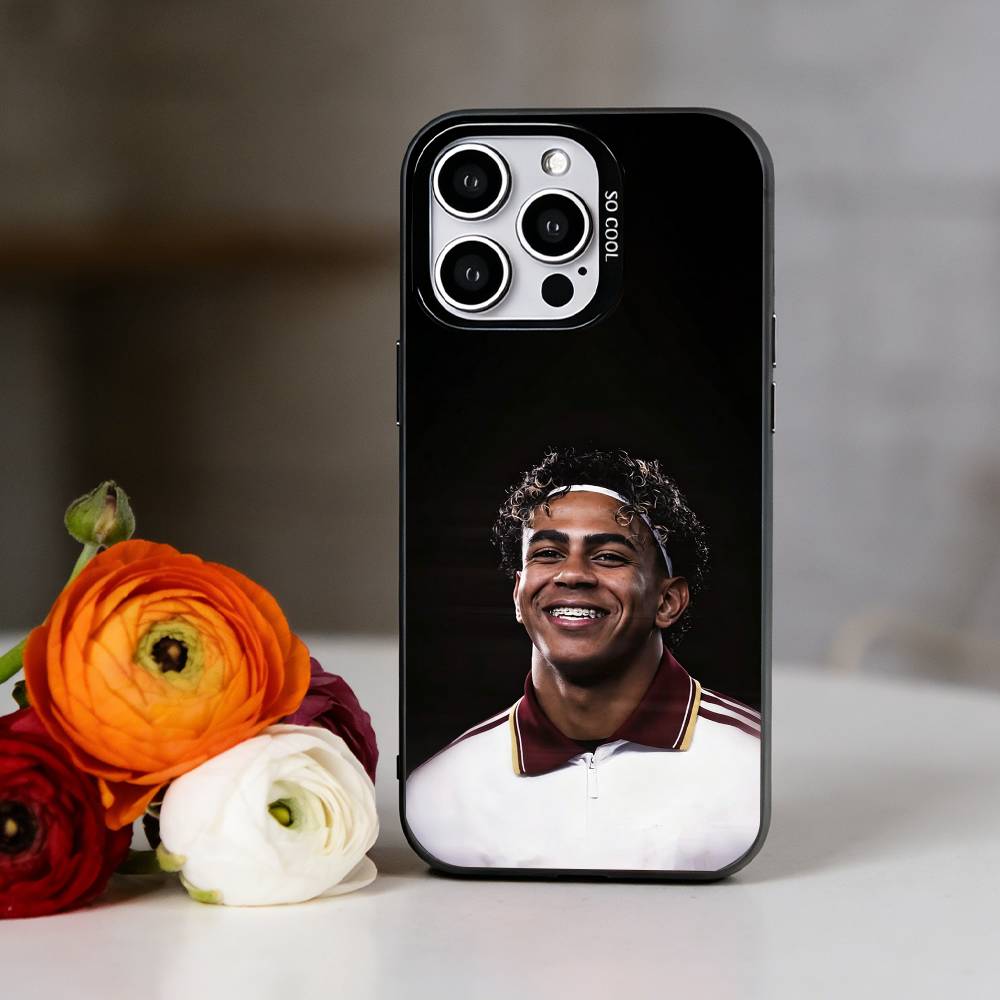 Чехол для телефона L-Lamine Y-Yamal Для iPhone 17,16,15,14,13,12,11 Plus,Pro Max,XS,Красочный Серебристый Чехол для телефона Funda Cover