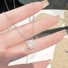 Summer Sugar Cube Necklace Female Princess Light Luxury Titanium Steel Non-Fading Collarbone Chain Neck Chain Jewelry