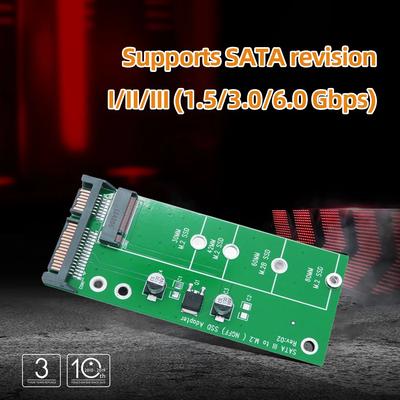 Адаптер M.2 SSD Адаптер M2 SATA Райзер Адаптер M.2 на SATA Конвертер M.2 NGFF Карта SATA3.0 6G Ключ B для 2230-2280 M.2 SATA SSD
