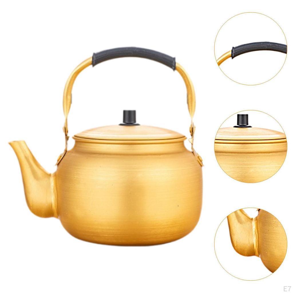 Aluminum Boil Water Kettle Korean Rice Wine Pot Lightweight Portable Tea Kettles Stovetop for