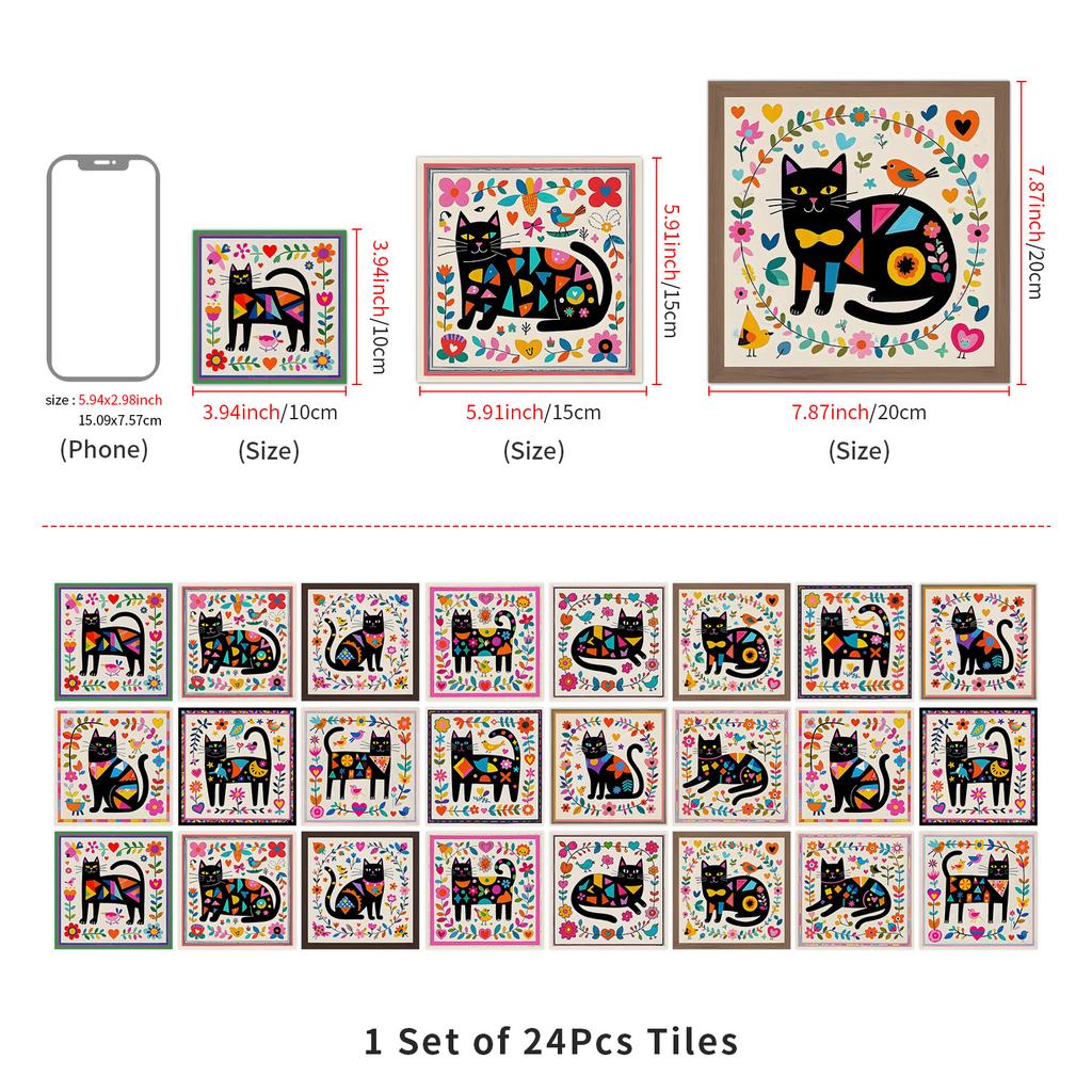 Европейская Хрустальная Мандала 24 Штуки Самоклеящаяся Наклейка на Стену, Водонепроницаемая Наклейка на Плитку для Кухни Спальни ПВХ Обои