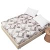No Pillowcase Waterproof Fitted Sheet Printing Bedcover Anti Mite Bed Protector Cover Sheet Mattress Cover with Elastic Band