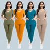 Beauty Workwear Women Medical Nurses Surgical Scrubs Set Spa Pants Clinic Carer Clothes Nursing Uniforms Jogger