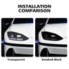 Для Hyundai IONIQ 6 2026-2026 Высокоглянцевая Дымчато-Черная Предварительно Вырезанная TPU Пленка для Защиты Фар Комплект PPF Виниловая Обмотка Защита от Царапин