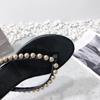 2025 Summer New Fashion Flat Flip-flops Women's Soft Bottom Non-slip Beach Outer Wear Pinch Slippers Ins