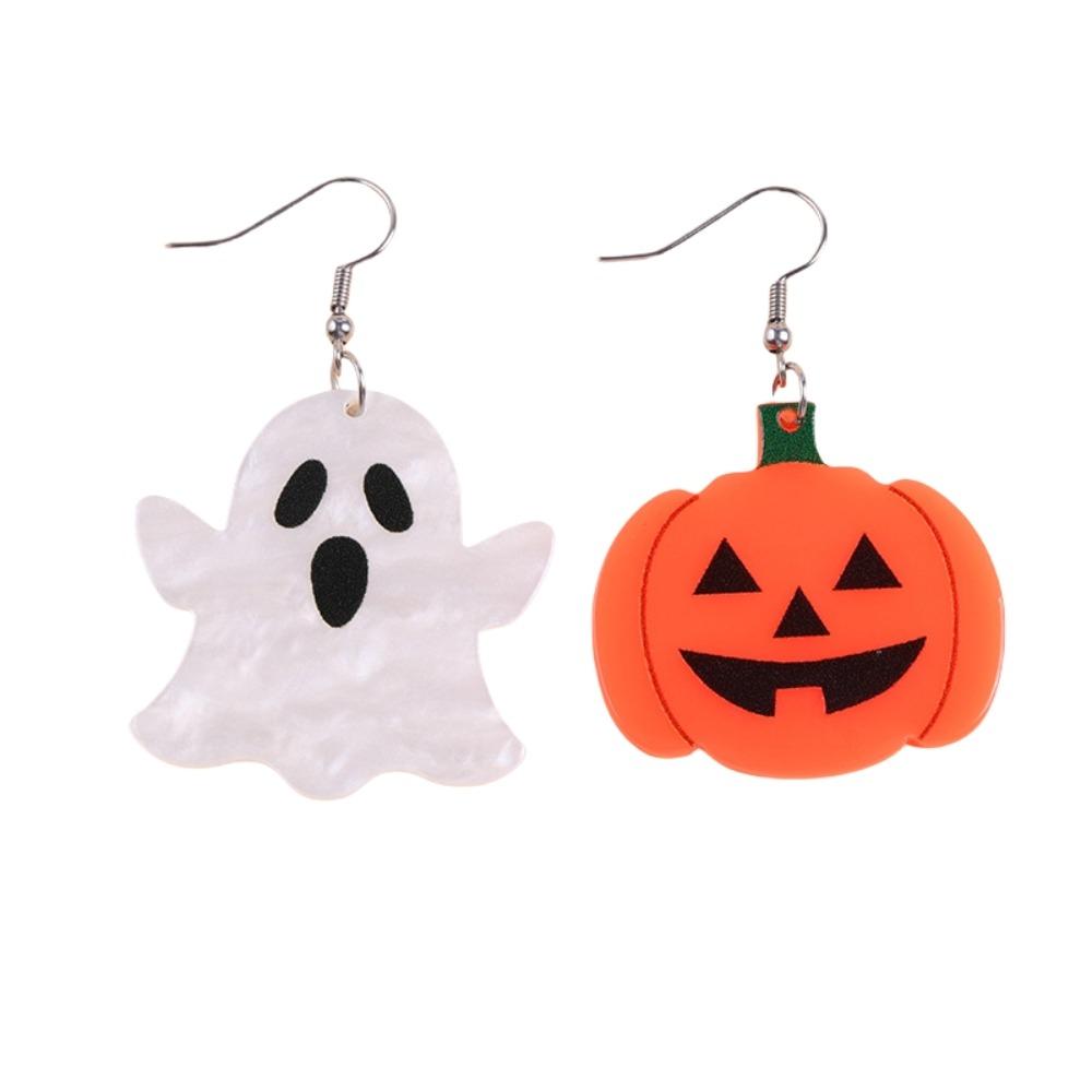 Heart Halloween Earrings Spider Pumpkin Dangle Earrings Trendy Cute Ghost Ear Studs Unisex