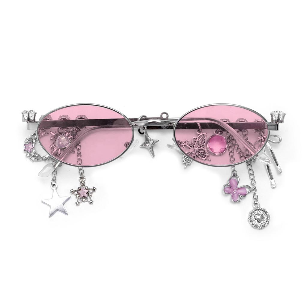 Модные бриллиантовые очки с маленькой оправой, эллиптические, женские, металлические, блокирующие синий свет, японские ретро очки Y2K