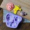 Animal 3D Silicone Mold Cake Decoration Fondue Chocolate Pastry Cookie Mold DIY Soap Scented Candle Mold Resin Mold