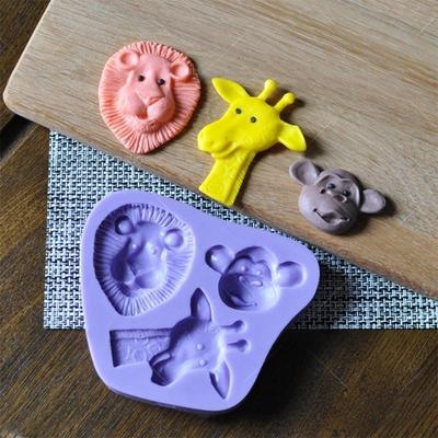 Животное 3D силиконовая форма для украшения торта фондю шоколадное печенье форма для мыла ароматизированная свеча форма из смолы