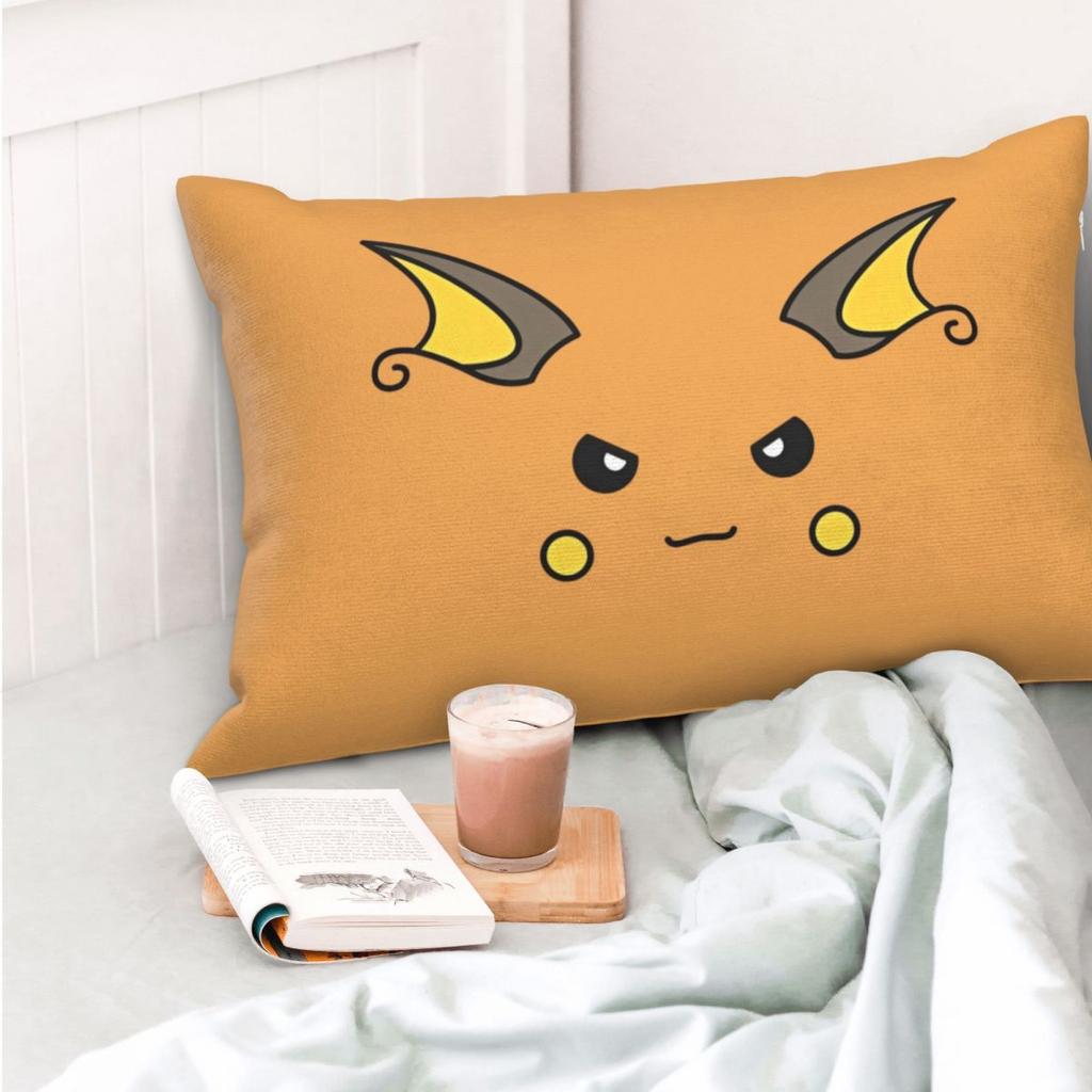Kawaii Face Pillowcase Double-Sided Printing Cushion Cover Decorations Pikachu Pokemoned Pillow Case Cover Home Square 40X40Cm