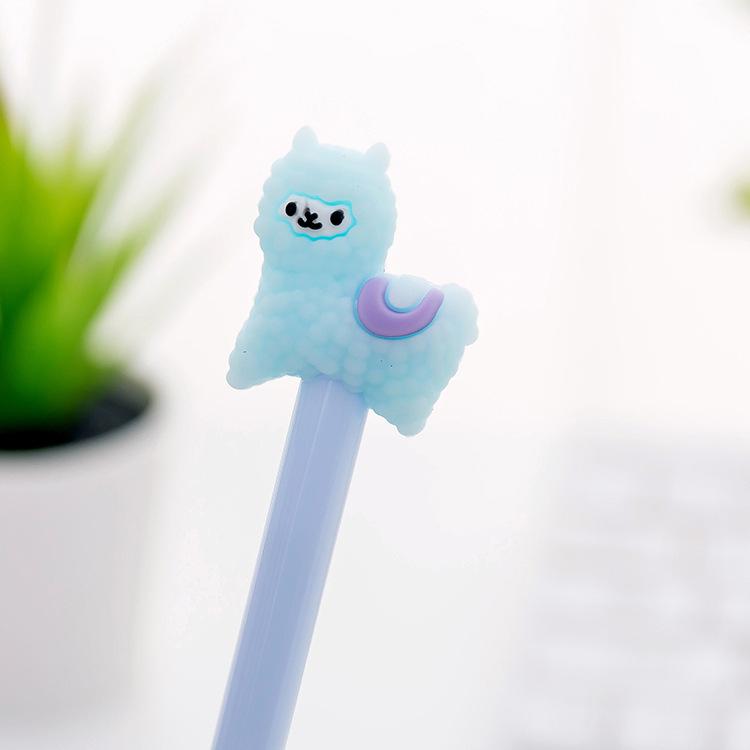 1 шт. гелевые ручки корейские мультяшные креативные гелевые ручки из альпаки для студентов, канцелярские принадлежности, черная ручка для подписи