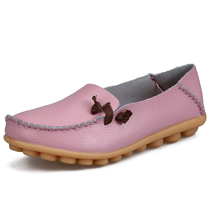 Premium Quality Women's Casual Loafers Driving Peas Moccasin Leather Flats Shoes