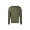 Polo FW21 Logo Embroidered Solid Color Crew Neck Sweater Men Sweater Green 710667378-017
