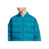 Adidas Originals Sst Down Jacket Series Comfortable Warm Sports Stand Collar Puffer Coat Men Jackets Heritage-Blue JE1954
