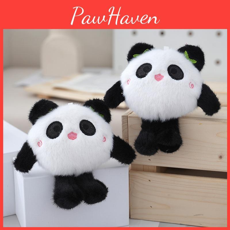 Cute Panda Plush Doll Keychain Adorable Soft Toy Accessory For Bags And Keys