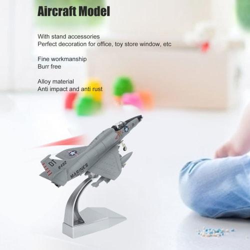 Oreb 1:72 A-4 Skyhawk Attack Aircraft Model, Alloy Skyhawk Attack Aircraft Model Kit, Skyhawk Fighter Attack Aircraft Diecast Airplane Military Displa