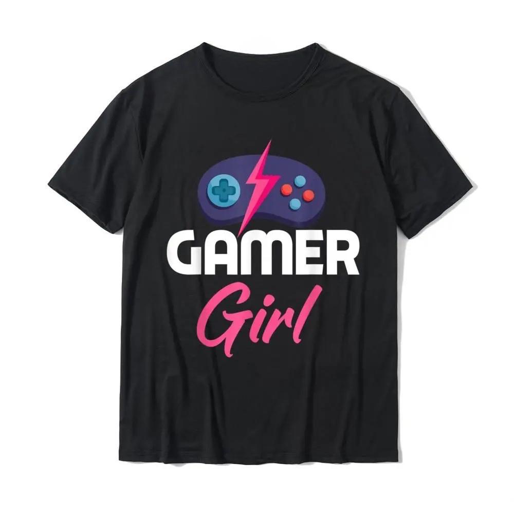 Funny Gamer Girl Video Games Summer Gaming Lover Gift TShirt Man Discount Casual Tops Tees Man Woman Cotton Fashion Streetwear