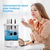 High-Speed Electric Makeup Brush Cleaner, Automatic Beauty Tool Cleaner for Makeup Brushes and Sponges, Portable Wireless Brush Washer, White