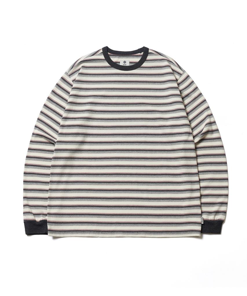 ESFAI Multi Stripe L/S T-Shirt (Charcoal)