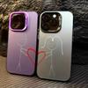Линия C-Пара обои Чехол для телефона Цвет Серебряный Корпус Для IPhone 17 16 15 14 13 12 11 Pro Max Plus