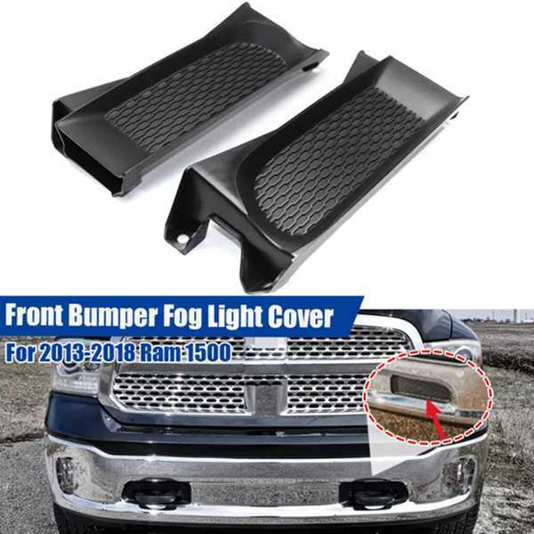 Fog Light Grille Pair for 13-18 Ram 1500 (68196984AA CH1037112)