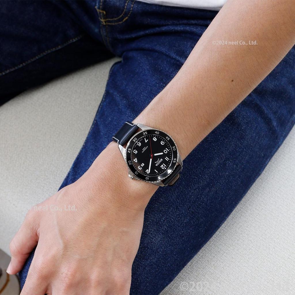 Boccia Титановые автоматические часы черные 3653-04