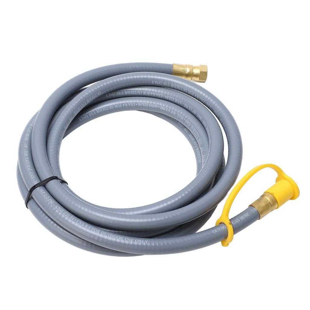 Gas Grill Hose 12FT 12 Inch Rubber RV Gas Hose Extension with Quick Connector for Travel