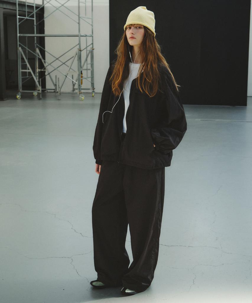 CITTA Volume Wide Drawstring Pants_Ctb562(Black)