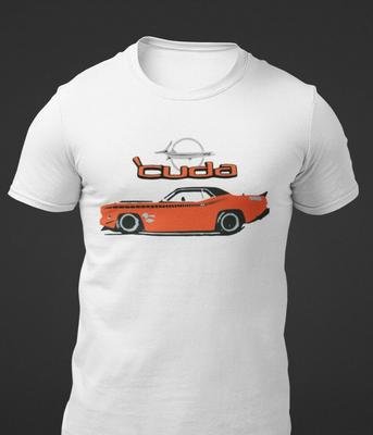 Футболка с изображением muscle car Barracuda кузова E