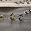 Черные серьги-вкладыши с крестом Новые модные серьги-гвоздики для женщин Нишевый дизайн