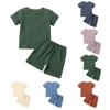 Children's Summer Set Thin Double Baby Two-piece Conditioning Cute Home Wear