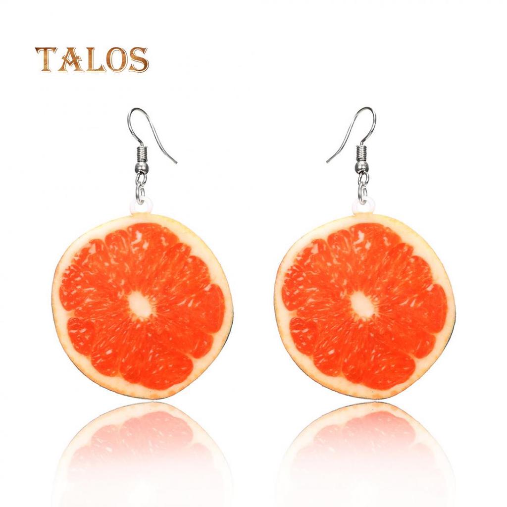 Women Creative Coconut Fresh Fruit Hook Earrings Summer Holiday Party Jewelry Beauty