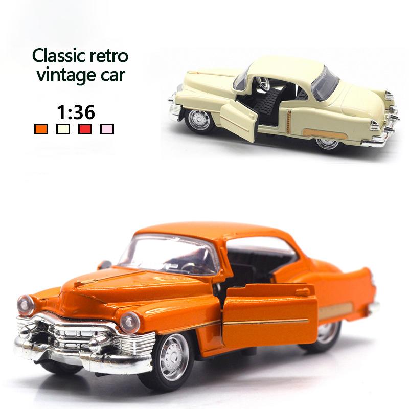 1/36 масштаб Cadillac винтажные автомобили литой металлический сплав модель классического автомобиля коллекционный для детей взрослых подарок литой автомобиль с открывающейся дверью